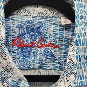 ROBERT GRAHAM | LARGE MEN'S | PINE BLUFF CLASSIC SHORT SLEEVE PINE BLUFF BLUE